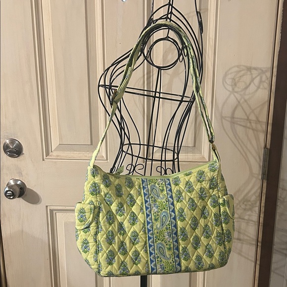 Vera Bradley Handbags - Vera Bradley Lime Green Paisley Shoulder Bag